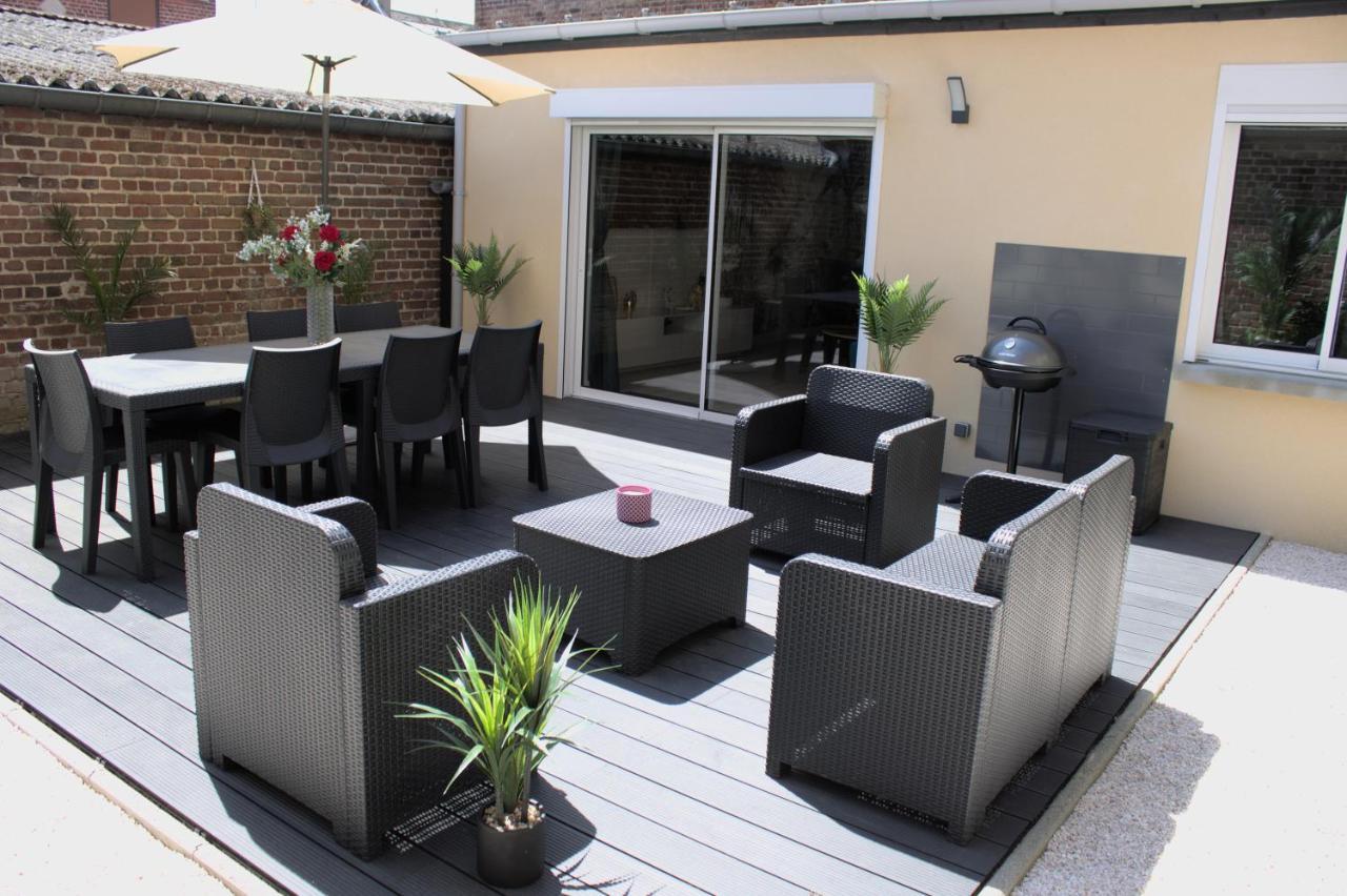 L'Escale Tropicale, Appartement Independant Avec Terrasse Privative Saint-Quentin  Esterno foto
