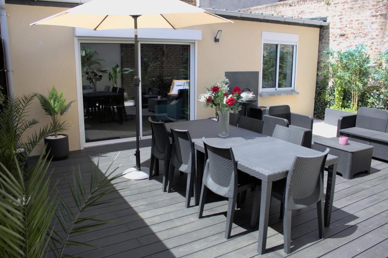 L'Escale Tropicale, Appartement Independant Avec Terrasse Privative Saint-Quentin  Esterno foto